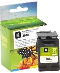 Neoriginali Static Control HP 301 XL Bk (CH563EE), juoda kasetė