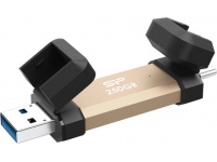 Silicon Power DS72 | 250 GB | USB Type-A/USB Type-C 3.2 Gen 2 | Gold
