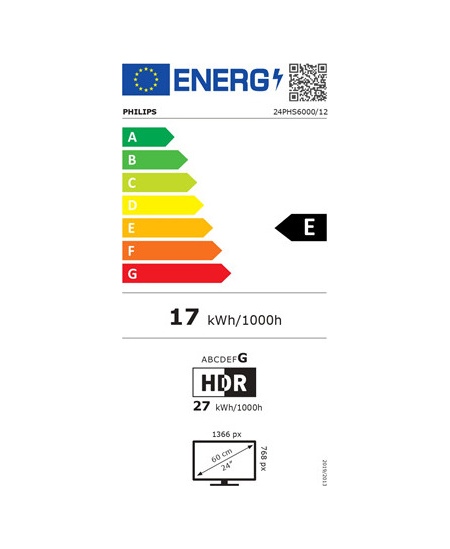 Philips 24PHS6000/12 24" (60cm) 2K LED TV | Philips