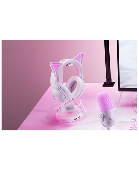 Razer Headset | Kraken Kitty V2 | Wired | Over-ear | Microphone | Noise canceling | White