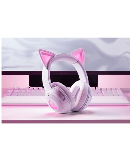 Razer Headset | Kraken Kitty V2 BT | Bluetooth | Over-ear | Microphone | Noise canceling | Wireless | White