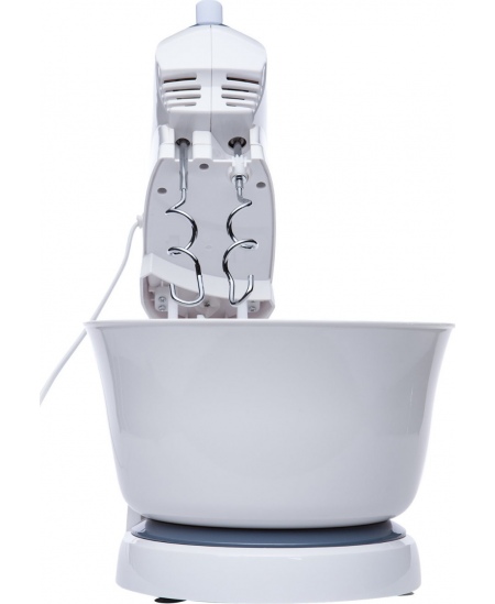 Adler Mixer AD 4202 Mixer with bowl, 300 W, Number of speeds 5, Turbo mode, White