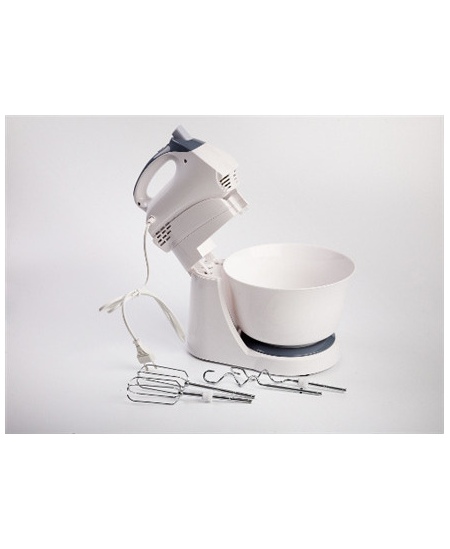 Adler Mixer AD 4202 Mixer with bowl, 300 W, Number of speeds 5, Turbo mode, White