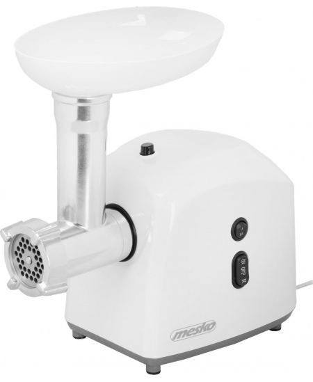 Mesko MS 4805 Meat mincer, Power 600W, Bowl, Middle size sieve, Mince sieve, Poppy sieve, Plunger, Sausage filler Mesko Mesko MS