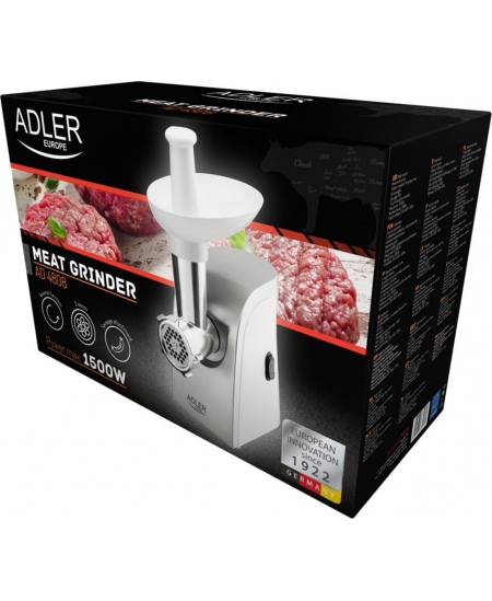Adler | Meat mincer | AD 4808 | White | 350 W