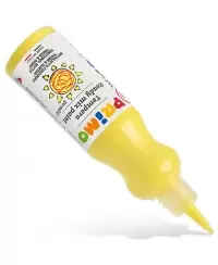 Guašas ergonomiškame buteliuke PRIMO, geltonos spalvos, 50 ml