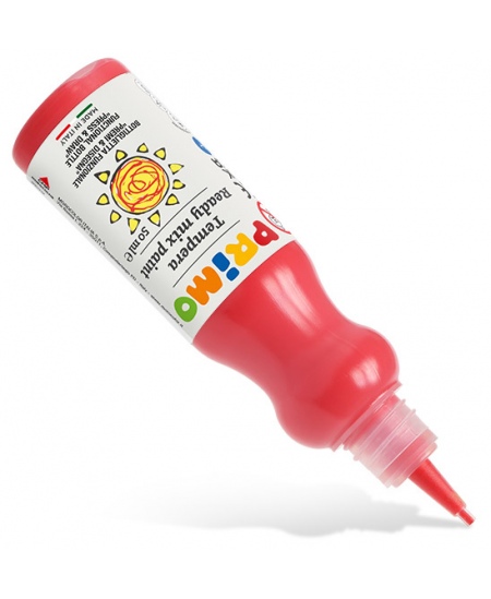 Guašas ergonomiškame buteliuke PRIMO, raudonos spalvos, 50 ml