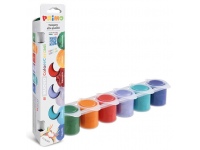 Vaikų sukurtų spalvų guašas PRIMO, 6 spalvų x 25 ml