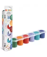 Vaikų sukurtų spalvų guašas PRIMO, 6 spalvų x 25 ml