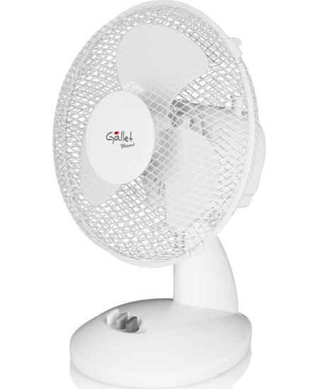 Gallet VEN9 Desk Fan, Number of speeds 2, 23 W, Oscillation, Diameter 23 cm, White