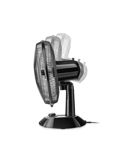 ETA Zefir ETA160790010  Table Fan, Number of speeds 3, 45 W, Oscillation, Diameter 30 cm, Black