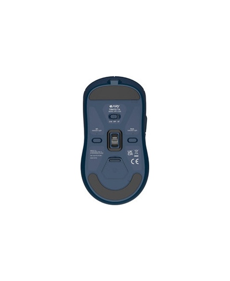 Fury Gaming Mouse | Tanto T4 | Wired/Wireless | 2.4 GHz, Bluetooth, USB | Blue