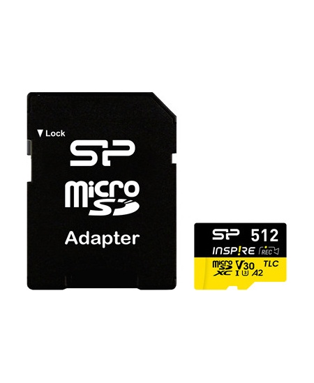 Silicon Power Inspire | 512 GB | microSDXC | Flash memory class C10, UHS-I U3, V30