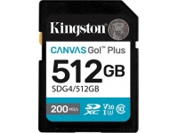 Kingston | Canvas Go! Plus | 512 GB | SD | Flash memory class Class 10, UHS-I, U3, V30
