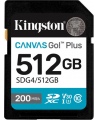 Kingston | Canvas Go! Plus | 512 GB | SD | Flash memory class Class 10, UHS-I, U3, V30