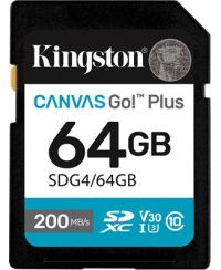 Kingston | Canvas Go! Plus | 64 GB | SD | Flash memory class Class 10, UHS-I, U3, V30