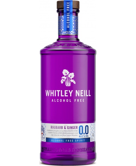 Nealkoholinis džinas WHITLEY NEILL, Rhubarb & Ginger, 0,0%, 0,7l