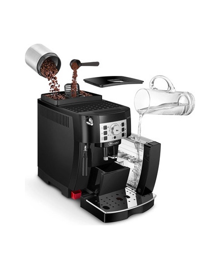 Delonghi | Coffee Maker | ECAM22.115.B Magnifica S | Pump pressure 15 bar | Built-in milk frother | Automatic | 1450 W | Black