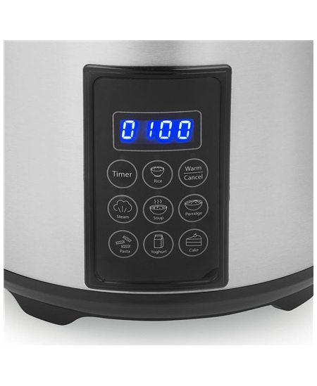 Tristar Digital Rice and Steam Cooker | RK-6138 | 900 W | 2.2 L | Number of programs 7 | Grey