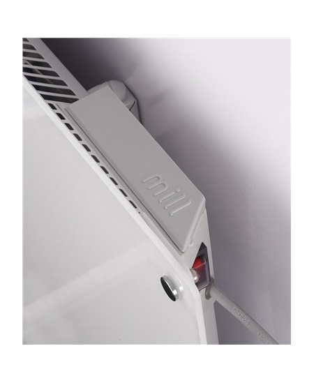 Mill Heater MB800L DN Glass Panel Heater, 800  W, Number of power levels 1, Suitable for rooms up to 10-14 m², White