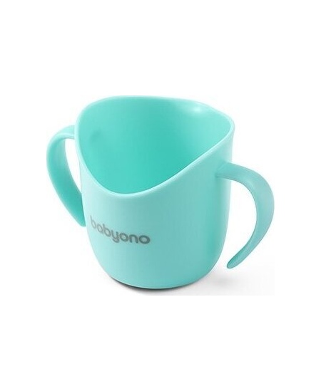 Babyono ergonomiškas mokomasis puodelis mėtinis 1463/06