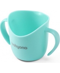 Babyono ergonomiškas mokomasis puodelis mėtinis 1463/06