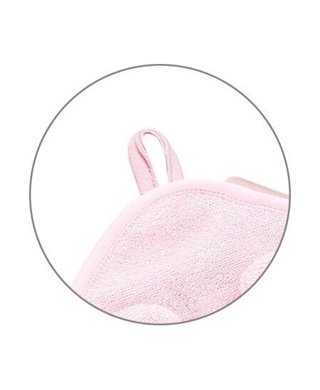 Babyono rankšluostis su gobtuvu bambukinis 100x100 rožinis 1553/01