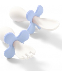 BabyOno ergonomiški šaukštelis šakutė 12 mėn mėlynas 969/05