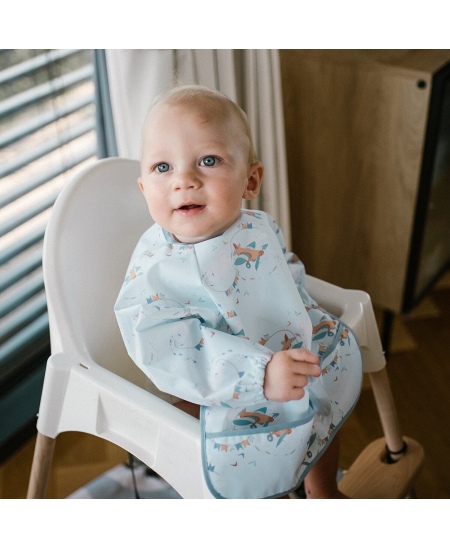 Babyono prijuostėlė su rankovėmis lėktuvas 1476/03
