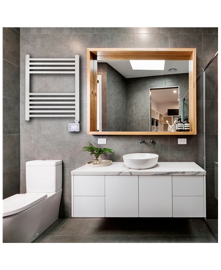 Adler LED Electric Bathroom Radiator | AD 7823 | Radiator | 400 W | White | IP24