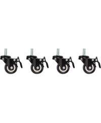 Lanberg Castors x4 with thread and brake for wall mounting cabinets | Lanberg