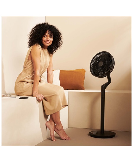 Duux | Fan | Whisper Flex Ultimate Smart | Stand Fan | Black | Diameter 34 cm | Number of speeds 30 | Oscillation | 3-26 W | Rem