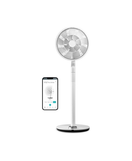 Duux | Fan | Whisper Flex Ultimate Smart | Stand Fan | White | Diameter 34 cm | Number of speeds 30 | Oscillation | 3-26 W | Rem