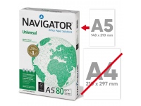 Popierius NAVIGATOR Universal, 80 g/m2, A5, 500 lapų