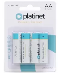 Elementai PLATINET Alkaline LR06 (AA), 4 vnt.