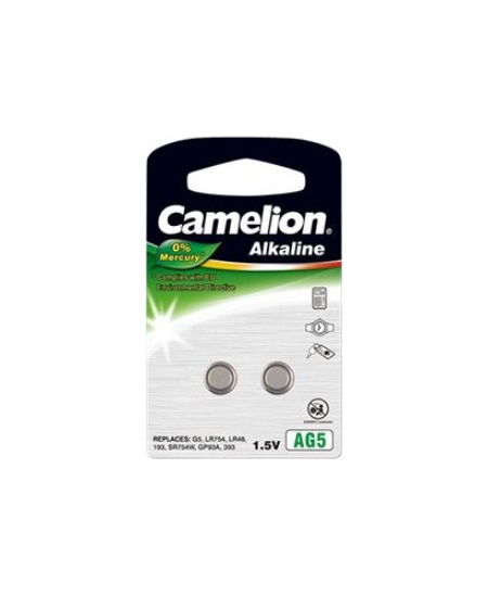 Camelion AG5/LR48/LR754/393, Alkaline Buttoncell, 2 pc(s)