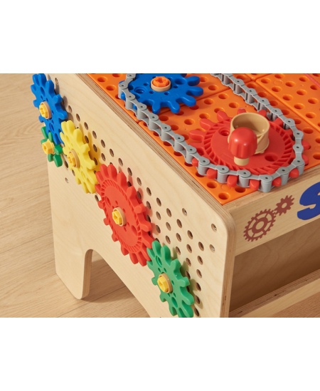 MASTERKIDZ Drewniany Warsztat XXL Montessori STEM z Narzędziami + Akcesoria