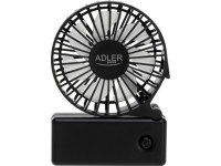 Adler Foldable mini fan | AD 7336 | Desk fan | Black | Diameter 6.5 cm | Number of speeds 1