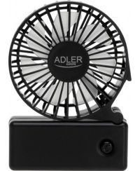 Adler Foldable mini fan | AD 7336 | Desk fan | Black | Diameter 6.5 cm | Number of speeds 1