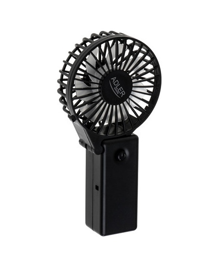 Adler Foldable mini fan | AD 7336 | Desk fan | Black | Diameter 6.5 cm | Number of speeds 1
