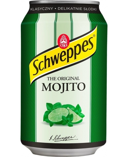 Gaivusis gazuotas gėrimas SCHWEPPES Mojito, 0.33l