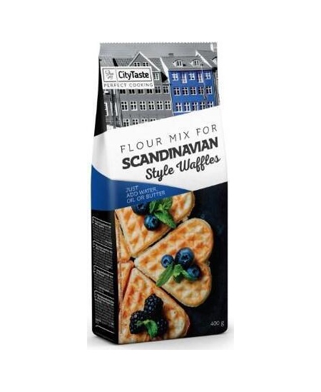 Miltinis mišinys CITY TASTE Skandinaviško stiliaus vafliams, 400g