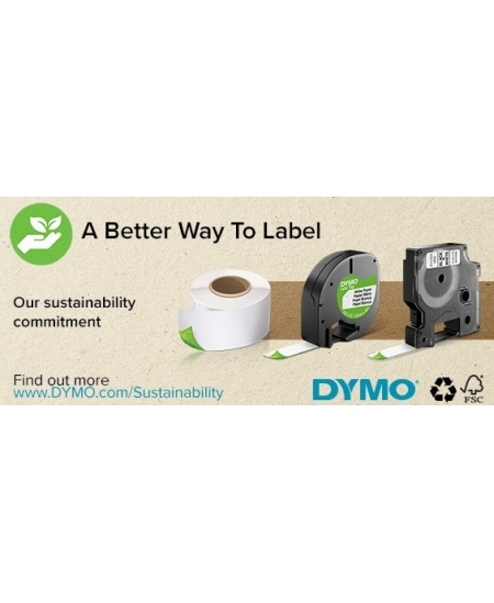 Dymo 99012 (S0722400) Etiketės 36 x 89mm, 2 ritinėliai x 260 etikečių, Balta