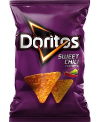 Kukurūzų traškučiai DORITOS saldžiųjų čili pipirų skonio, 100g
