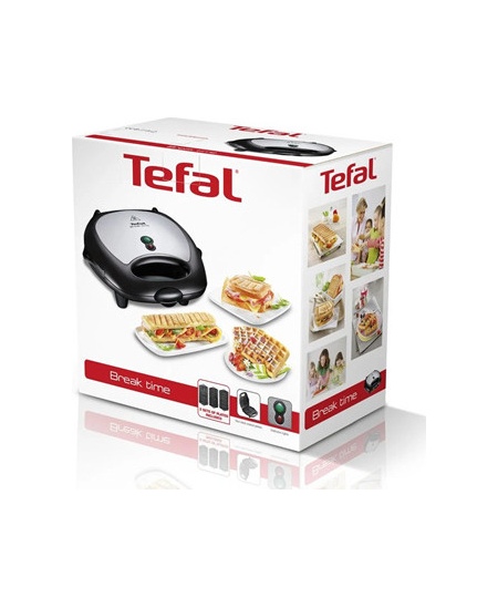 TEFAL | Sandwitch Maker | SW614831 | 700 W | Number of plates 3 | Black/Stainless Steel