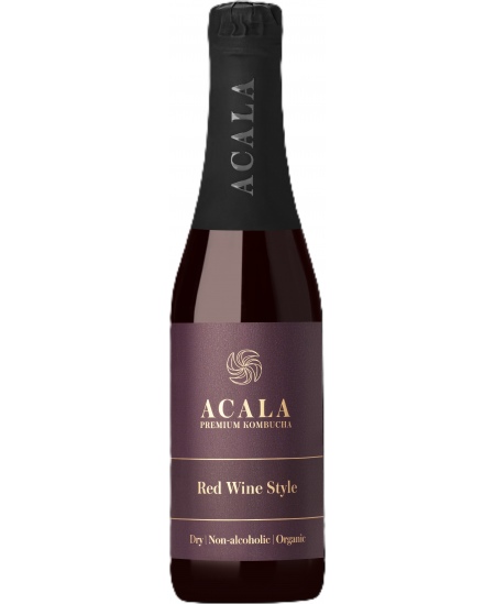 Ekologiškas gaivusis arbatos gėrimas ACALA Red Wine Style, 330 ml, LT-EKO-001