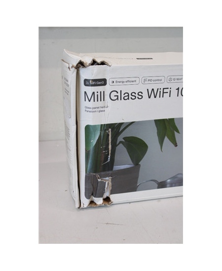 SALE OUT. Mill GL1000LWIFI3 WiFi Gen3 Panel Heater, Glass Front, Aluminium, Power 1000 W, Room size 12-16 m2, White | Mill | DAM