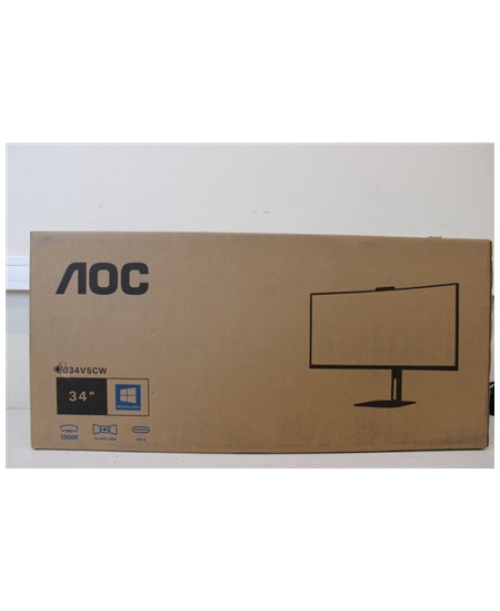 SALE OUT.  | CU34V5CW/BK | 34 " | VA | 21:9 | 100 Hz | 4 ms | 3440 x 1440 pixels | HDMI ports quantity 1 | DAMAGED PACKAGIN
