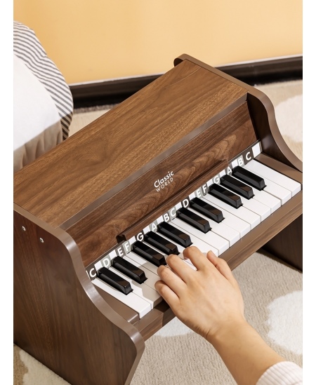 CLASSIC WORLD Drewniane Pianino Klasyczne + Książeczka do Nauki