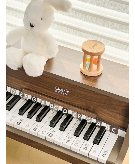 CLASSIC WORLD Drewniane Pianino Klasyczne + Książeczka do Nauki